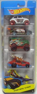 2015 5PACK 【STUNT DEVIL】　Baja Bug / Loop Coupe / Monster Dairy Delivery / Dirty Outlaw / Poison Arrow 