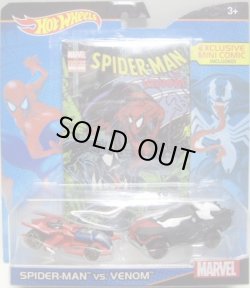 画像1: 2016 HW MARVEL 2-PACK WITH MINI COMIC 【SPIDER-MAN VS VENOM】　