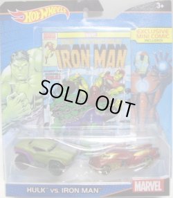 画像1: 2016 HW MARVEL 2-PACK WITH MINI COMIC 【HULK VS IRON MAN】　