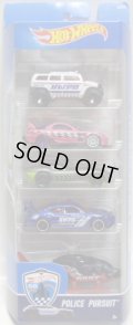 2016 5PACK 【POLICE PURSUIT】Rockster / 24/Seven / Fast FeLion / Dodge Charger Drift Car / Propper Chopper 