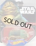 2016 HW STAR WARS 【JABBA THE HUTT】　GREEN-BEIGE/5SP (2015 BLACK CARD)