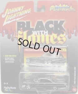 画像1: 2016 JOHNNY LIGHTNING - STREET FREAKS S1A 【1963 FORD GALAXIE 500】 BLACK-BLACK (BLACK WITH FLAMES)