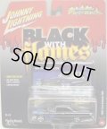 2016 JOHNNY LIGHTNING - STREET FREAKS S1B 【1963 FORD GALAXIE 500】 BLACK-BLUE (BLACK WITH FLAMES)