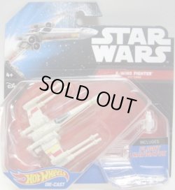 画像1: 2016 HW STAR WARS STARSHIP 【X-WING FIGHTER RED THREE】　WHITE (BLACK CARD)