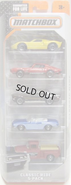 画像1: 2015 MATCHBOX 5PACK  【CLASSIC RIDE】Ford GT40/'71 Pontiac Firebird/'68 Ford Mustang GT/CS/VW Type '34 Karmann Ghia Convertible/'57 GMC Stepside