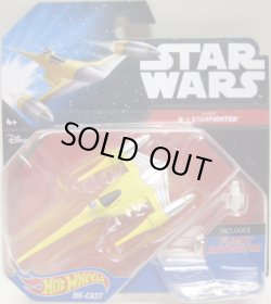 画像1: 2016 HW STAR WARS STARSHIP 【NABOO N-1 STARFIGHTER】　YELLOW(BLACK CARD)