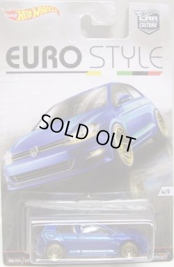 画像1: 2016 HW CAR CULTURE - EURO STYLE 【VOLKSWAGEN GOLF MK7】 BLUE/RR