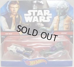 画像1: 2016 HW STAR WARS 2PACK 【HAN SOLO/GREEDO】 (2015 BLACK CARD)