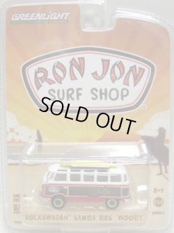 画像1: 2016 GREENLIGHT "RON JON SURF SHOP" STORE EXCLUSIVE 【VOLKSWAGEN SAMBA BUS "WOODY"】 WHITE-RED/RR