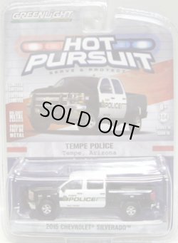 画像1: 2016 GREENLIGHT HOT PURSUIT S19 【2015 CHEVROLET SILVERADO】 BLACK-WHITE/RR (TEMPE POLICE) 