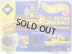 画像1: 1998 ACTION MACHINES 【CAT COMPACTOR （ROAD ROLLER)】　YELLOW