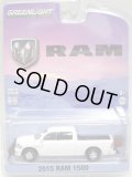 2016 GREENLIGHT HOBBY EXCLUSIVE 【2015 RAM 1500】 WHITE/RR