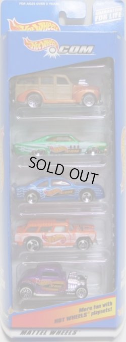 画像1: 2000 5PACK 【HOT WHEELS .COM】　'40's Woodie / '65 Impala / T-Bird Stocker / Classic Nomad / '32 Ford