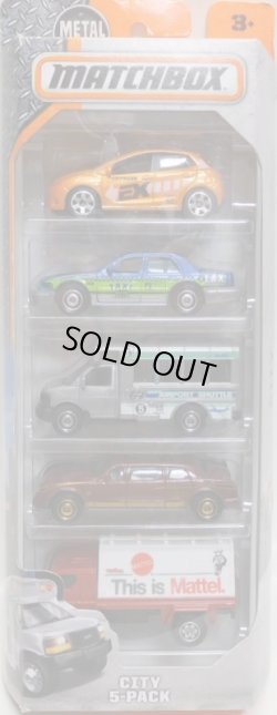 画像1: 2016 MATCHBOX 5PACK  【CITY】Mazda 2 / Ford Crown Victoria Taxi / GMC School Bus / Limousine / Billboard Truck