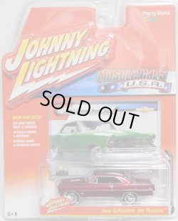 画像1: 2016 JOHNNY LIGHTNING - MUSCLE CARS USA S2 【1967 CHEVY NOVA SS】 MET.RED/RR