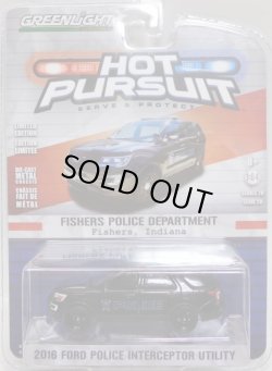 画像1: 2016 GREENLIGHT HOT PURSUIT S20 【2016 FORD POLICE INTERCEPTOR UTILITY】 BLACK/RR (FISHERS POLICE DEPARTMENT) 