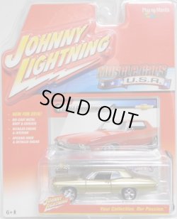 画像1: 2016 JOHNNY LIGHTNING - MUSCLE CARS USA S2 【1968 CHEVY IMPALA】 GOLD/RR