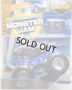 画像1: 2017 MONSTER JAM includes TEAM FLAG! 【SON UVA DIGGER】 ZAMAC (CHROME)