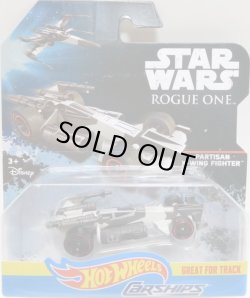 画像1: 2017 HW STAR WARS CARSHIPS 【"ROGUE ONE" PARTISAN X-WING FIGHTER】　WHITE-BLACK/PR5