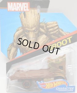 画像1: 2017 HW MARVEL 【GROOT】　BROWN/OR6SP (2017 CARD)