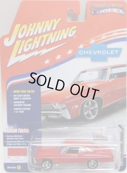 画像1: 2016 JOHNNY LIGHTNING - MUSCLE CARS USA S2 【1968 CHEVY IMPALA】 RED/RR (1836個限定）