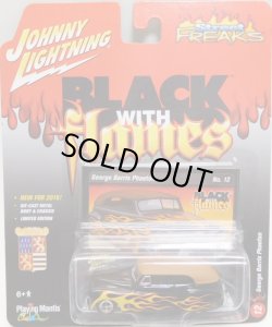 画像1: 2016 JOHNNY LIGHTNING - STREET FREAKS S2 【GEORGE BARRIS PHAETON】 BLACK-BROWN (BLACK WITH FLAMES)