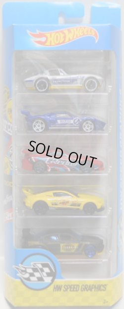 画像1: 2017 5PACK 【HW SPEED GRAPHICS】Corvette Grand Sport / Ford GT LM / Toyota Supra / Custom '15 Ford Mustang / Dodge Charger Drift Car