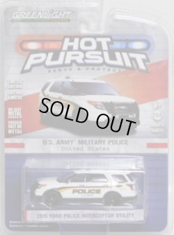 画像1: 2017 GREENLIGHT HOT PURSUIT S21 【2015 FORD POLICE INTERCEPTOR UTILITY】 WHITE/RR (U.S. ARMY MILITARY POLICE) 