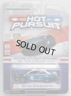 画像1: 2017 GREENLIGHT HOT PURSUIT S21 【2014 FORD POLICE INTERCEPTOR】 GREEN-BLACK-WHITE/RR (NEW YORK CITY POLICE DEPARTMENT) 