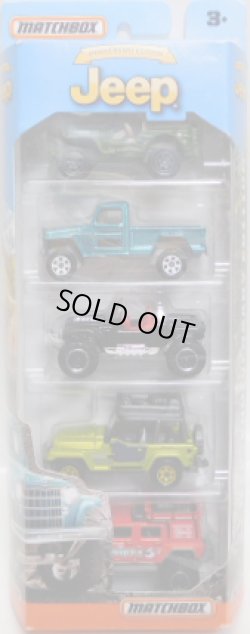 画像1: 2016 MATCHBOX 5PACK  【JEEP ANNIVERSARY EDITION】Jeep Willys/Jeep Willys 4x4/Jeep Hurricane/Jeep Wrangler/Jeep Wrangler Superlift