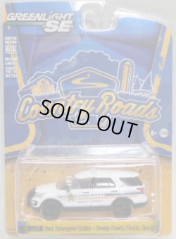 画像1: 2017 GREENLIGHT COUNTRY ROADS S15 【2016 FORD INTERCEPTOR UTILITY - ORANGE COUNTY FLORIDA SHERIFF】 WHITE/RR 