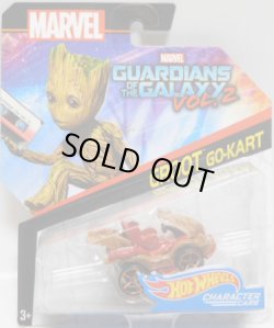 画像1: 2017 HW MARVEL 【"GUARDIANS OF THE GALAXY 2" GROOT GO-KART】　WOOD-RED/O5 (2017 CARD)