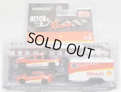 画像1: 2017 GREENLIGHT - HITCH & TOW RACING "MIJO EXCLUSIVE" 【2016 CHEVROLET CAMARO SS/2015 CHEVROLET SILVERADO/ENCLOSED CAR HAULER】 RED-WHITE/RR (SHELL)(3024個限定）