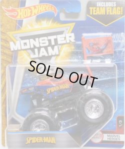 画像1: 2017 MONSTER JAM includes TEAM FLAG! 【SPIDER-MAN】 RED (MARVEL HEROES)