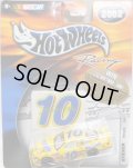 2002 HOT WHEELS RACING "STICKER" 【#10 TEAM NESQUIK FORD TAURUS】 YELLOW/RR