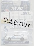 2017 GREENLIGHT HOBBY EXCLUSIVE 【"NYPD" 2011 FORD POLICE INTERCEPTOR (included DECAL SHEET!)】 WHITE/RR