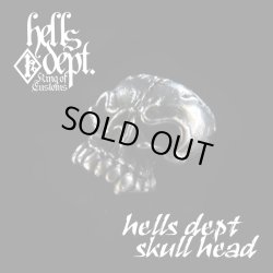 画像1: HELLS DEPT 2017 REDRUM 【"EZ PARTS SERIES" HELLS DEPT SKULL HEAD for Bone Shaker (CUSTOM PARTS)】　WHITE METAL （送料サービス適用外）