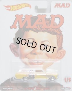 画像1: 2017 POP CULTURE - MAD MAGAZINE 【'64 CHEVY NOVA PANEL】 WHITE-YELLOW/RR (MAD)(予約不可）