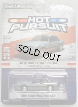 画像1: 2017 GREENLIGHT HOT PURSUIT S23 【1991 FORD MUSTANG SSP】 DK.GRAY/RR (KENTUCKY STATE POLICE)