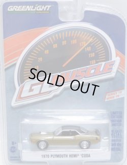 画像1: 2017 GREENLIGHT GL MUSCLE S19 【1970 PLYMOUTH HEMI 'CUDA】 DK.GOLD/RR 