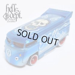 画像1: HELLS DEPT 2017 - BOO Pinstriping 【VOLKSWAGEN DRAG BUS (カスタム完成品)】 LT.BLUE/RR(SKULL) （送料サービス適用外）