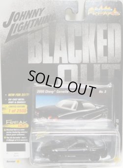 画像1: 2017 JOHNNY LIGHTNING - STREET FREAKS S3 【2000 CHEVY CORVETTE C5】 BLACK (BLACKED OUT)