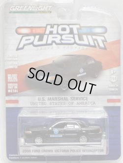 画像1: 2017 GREENLIGHT HOT PURSUIT S24 【2008 FORD CROWN VICTORIA POLICE INTERCEPTOR】 BLACK/RR (U.S. MARSHAL SERVICE)