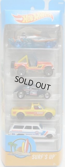 画像1: 2017 5PACK 【SURF'S UP】Mad Splash / Jeep CJ-7 / Custom Volkswagen Beetle / Volkswagen Caddy / '64 Chevy Nova Station Wagon