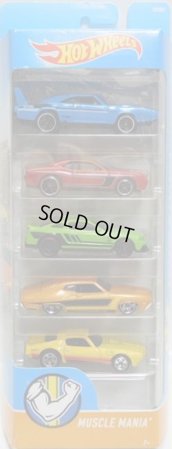 画像1: 2017 5PACK 【MUSCLE MANIA】'69 Dodge Charger Daytona / '08 Dodge Challenger SRT8 / '12 Mustang Boss 302 Laguna Seca / '70 Ford Torino / '73 Pontiac Firebird