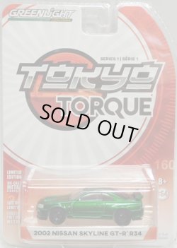 画像1: 2017 GREENLIGHT TOKYO TORQUE S1 【2002 NISSAN SKYLINE GT-R R34】MET.GREEN/RR (GREEN MACHINE) 