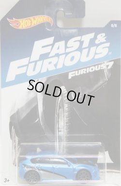 画像1: 2017 WALMART EXCLUSIVE HW FAST & FURIOUS （ワイルドスピード）【SUBARU WRX STI】MET.LT.BLUE/10SP