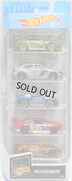 画像1: 2018 5PACK 【NIGHT BURNERZ】Nissan Z (2006) / 2008 Lancer Evolution / '85 Honda CR-X / Dodge Challenger Drift Car / SRT Viper GTS-R 