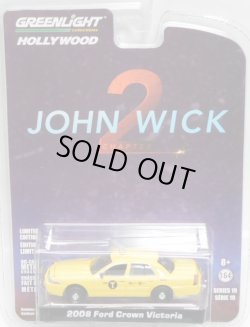 画像1: 2018 GREENLIGHT HOLLYWOOD SERIES 19 【2006 FORD CROWN VICTORIA】 YELLOW/RR (JOHN WICK 2) 