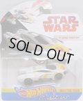 2018 HW STAR WARS CARSHIPS 【Y-WING FIGHTER】　WHITE/PR5 (2018 WHITE CARD)